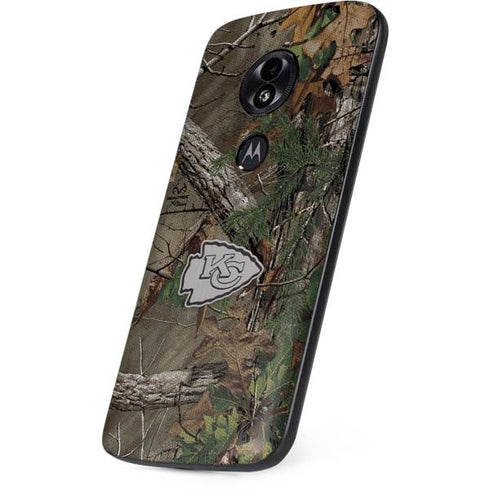 NFL Kansas City Chiefs Realtree Xtra Green Camo Moto E5 Play Skin